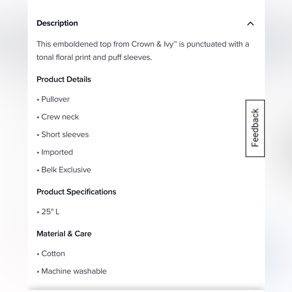 NWT crown & ivy Floral Blouse - Pink and Blue - Picture 16 of 16